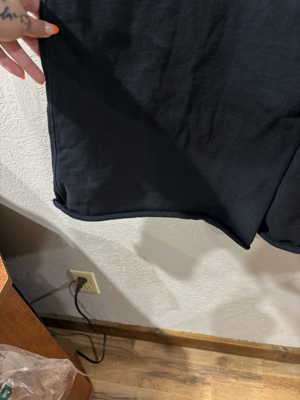 Free People Movement For The Win Black Wide Leg Barrel Sweatpant Joggers Sz Med - Picture 8 of 11